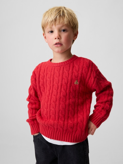 CHANDAIL EN TRICOT TORSADÉ EFFET CACHEMIRE POUR BÉBÉ ET TOUT-PETIT
