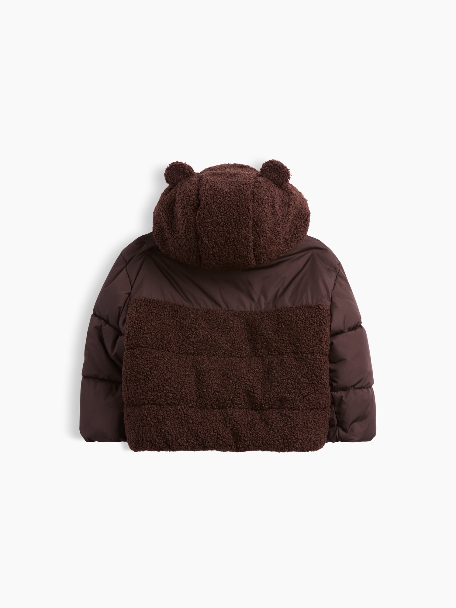 Veste rembourrée en matière recyclée à motif d’ourson pour Bébé et Tout-petit