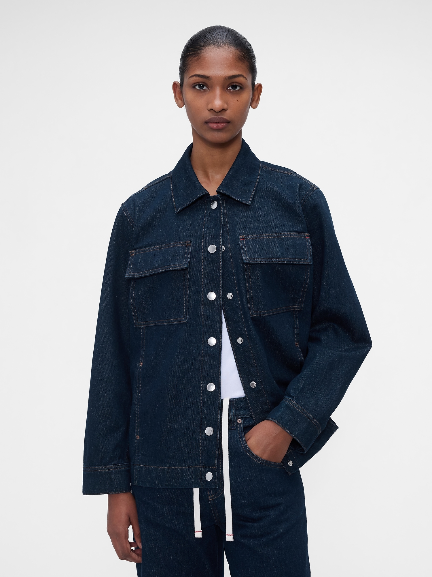 × Victoria Beckham Denim Shirt Jacket
