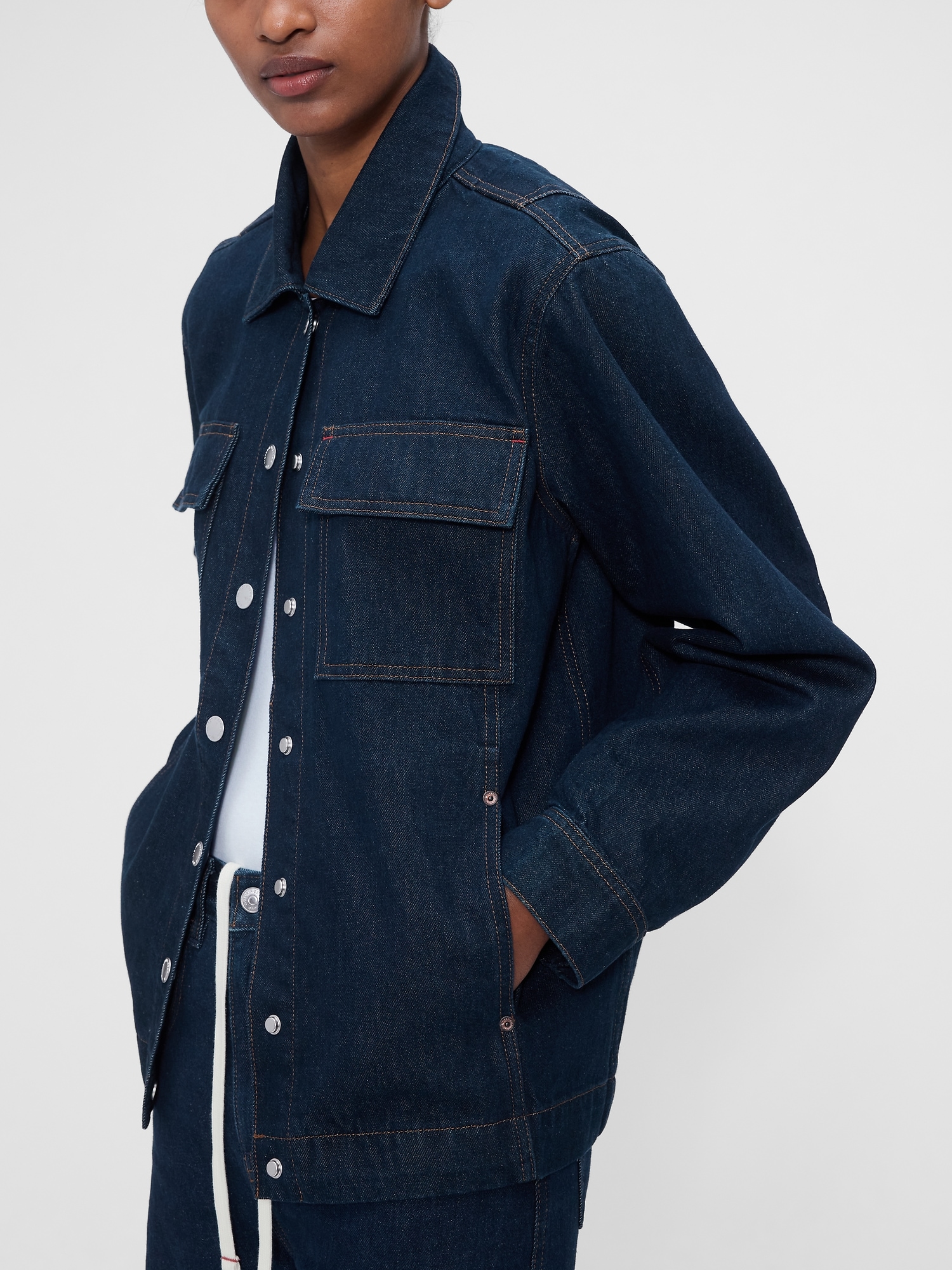 × Victoria Beckham Denim Shirt Jacket