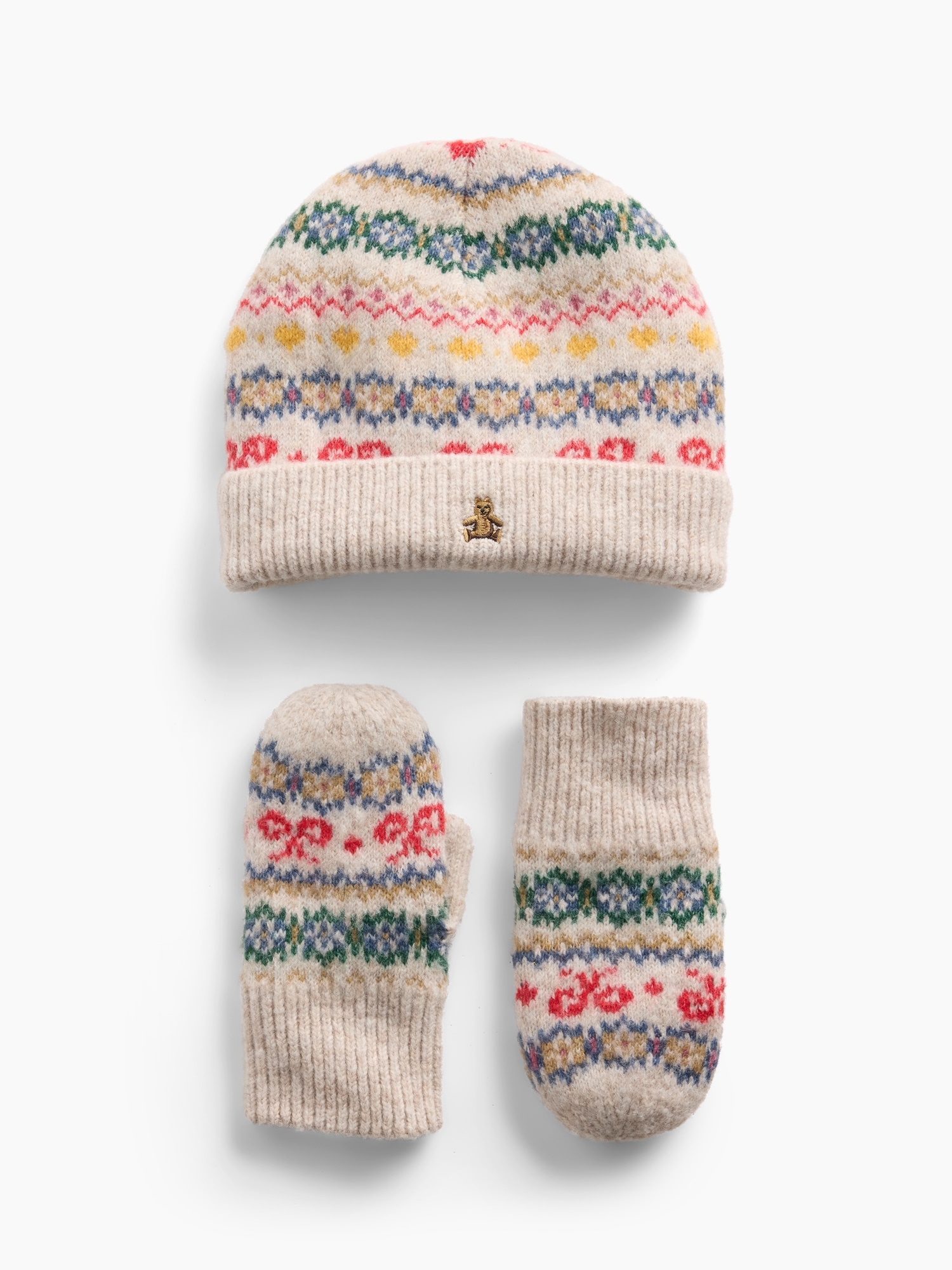 Baby & Toddler Fair Isle Beanie & Mittens Set