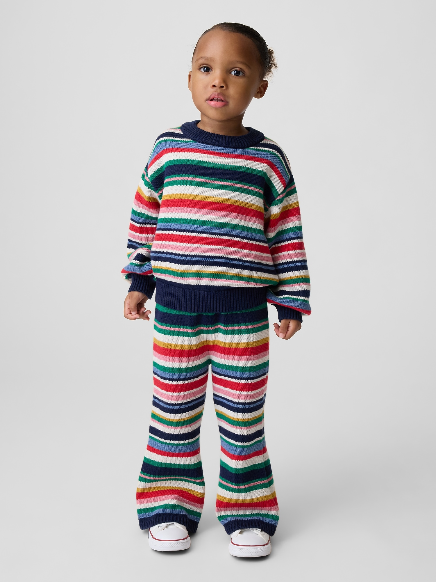 Baby & Toddler Striped Flare Sweater Pants