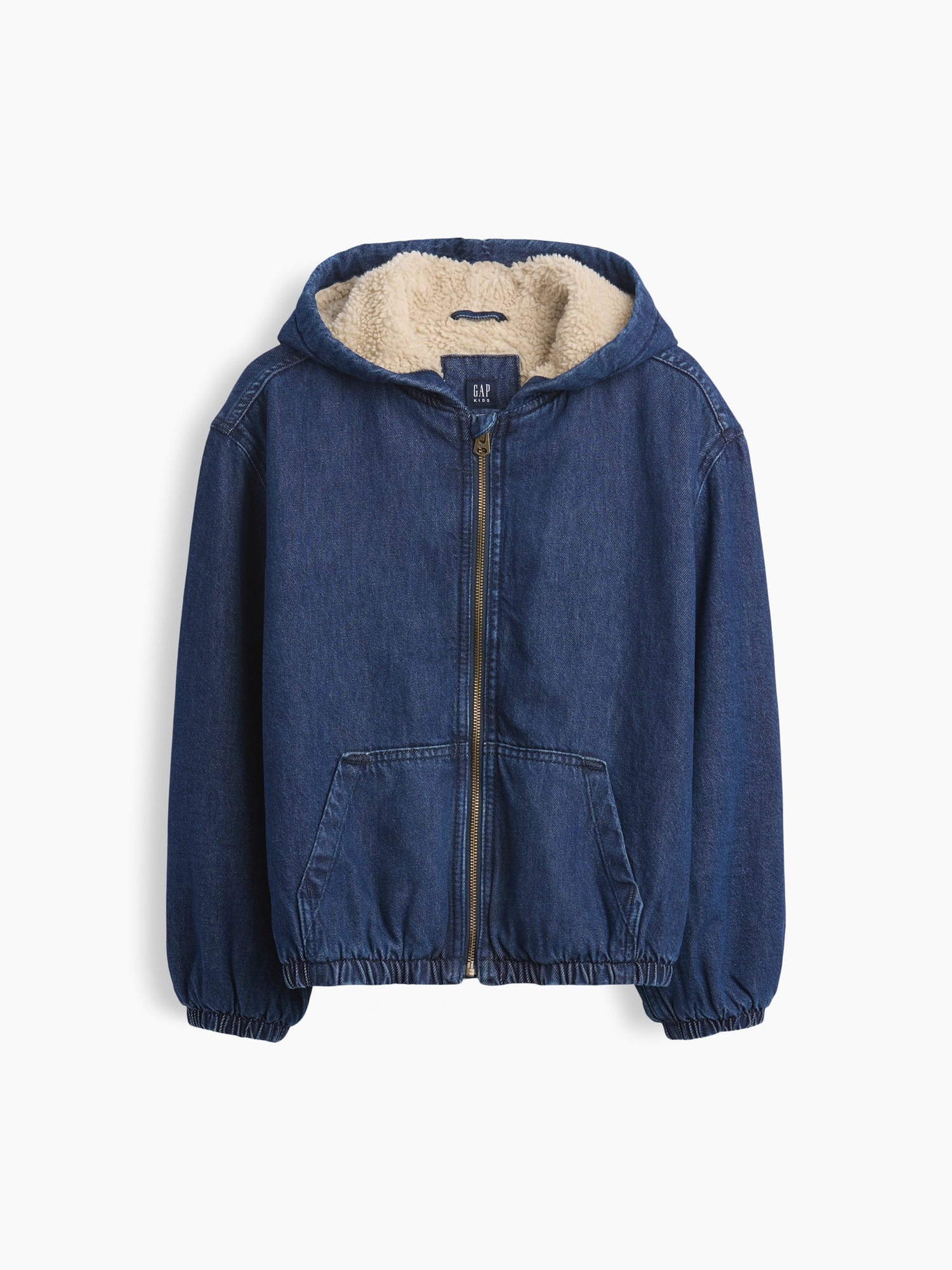 Veste en toile à capuchon doublure sherpa pour Enfant