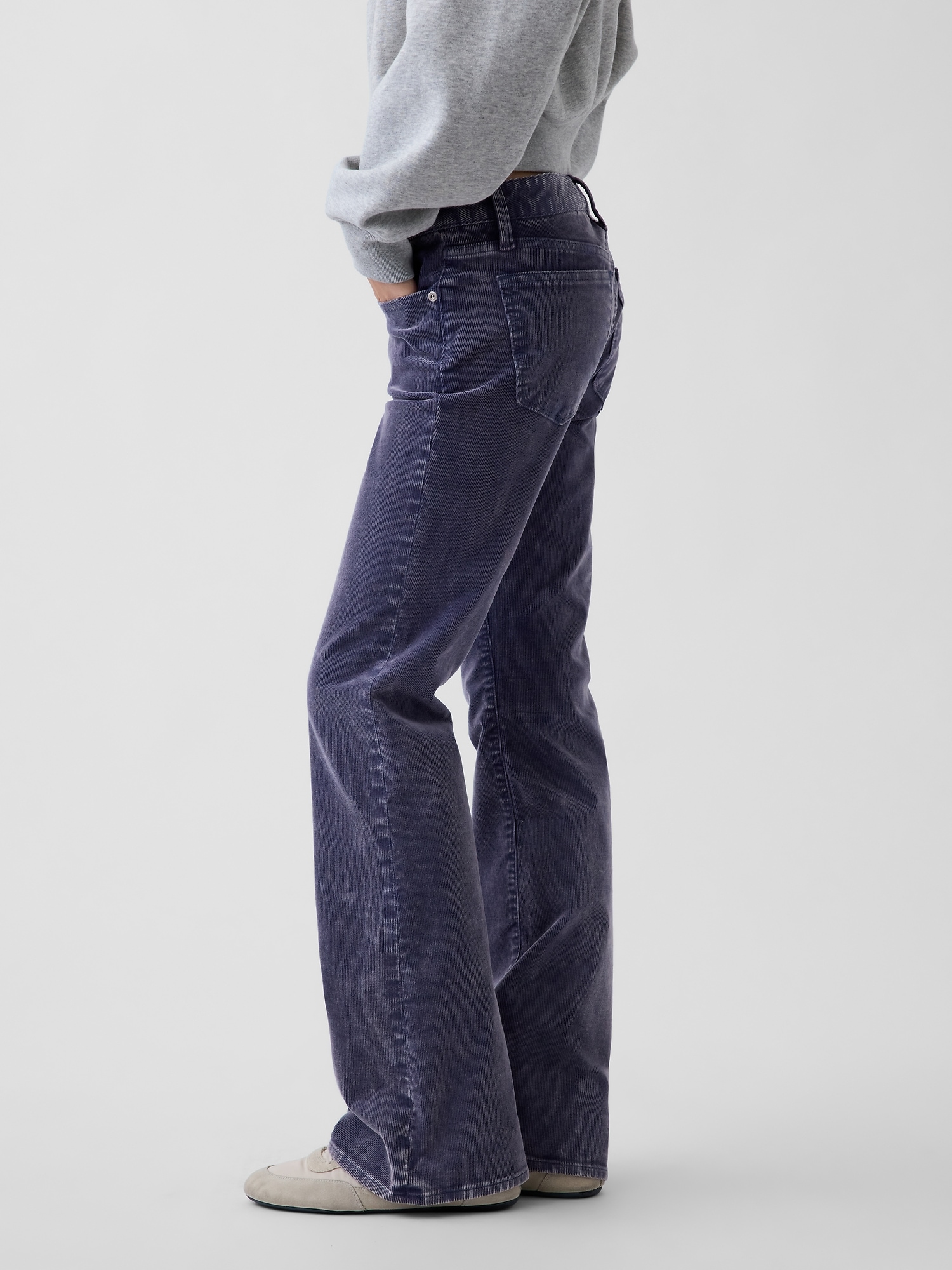 Low Rise Corduroy Long & Lean Pants
