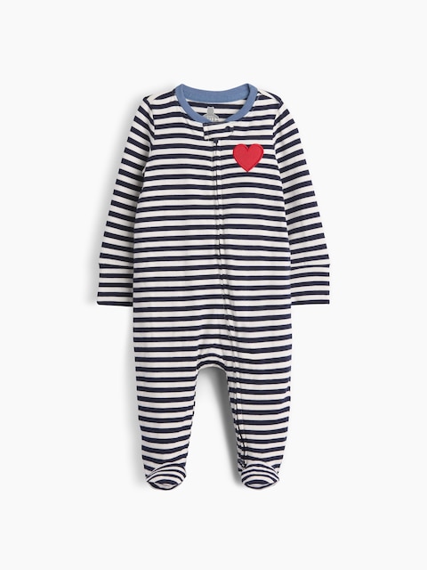 UNE-PIÈCE EN COTON BIOLOGIQUE PREMIERS ESSENTIELS POUR BÉBÉ