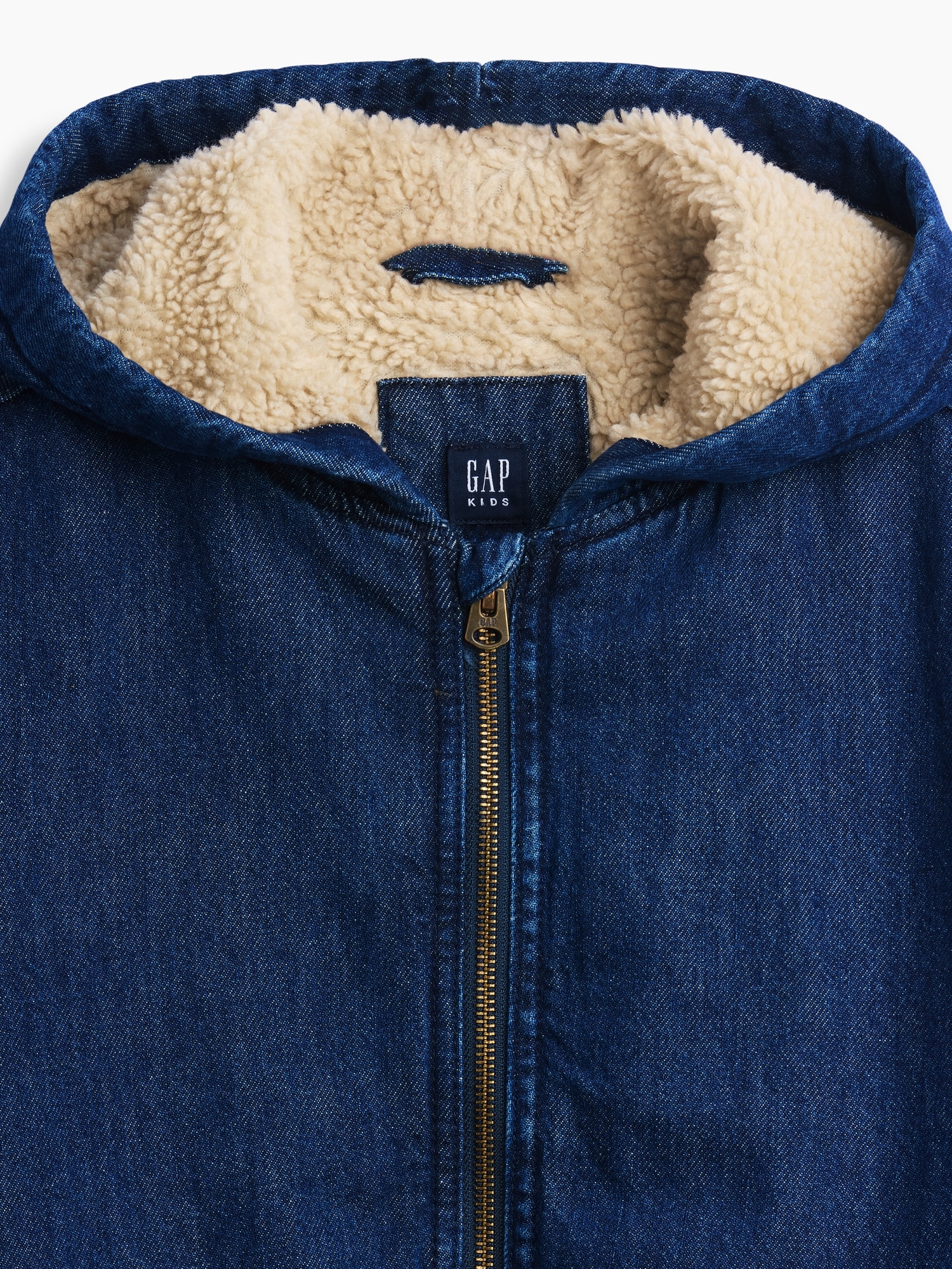 Veste en toile à capuchon doublure sherpa pour Enfant