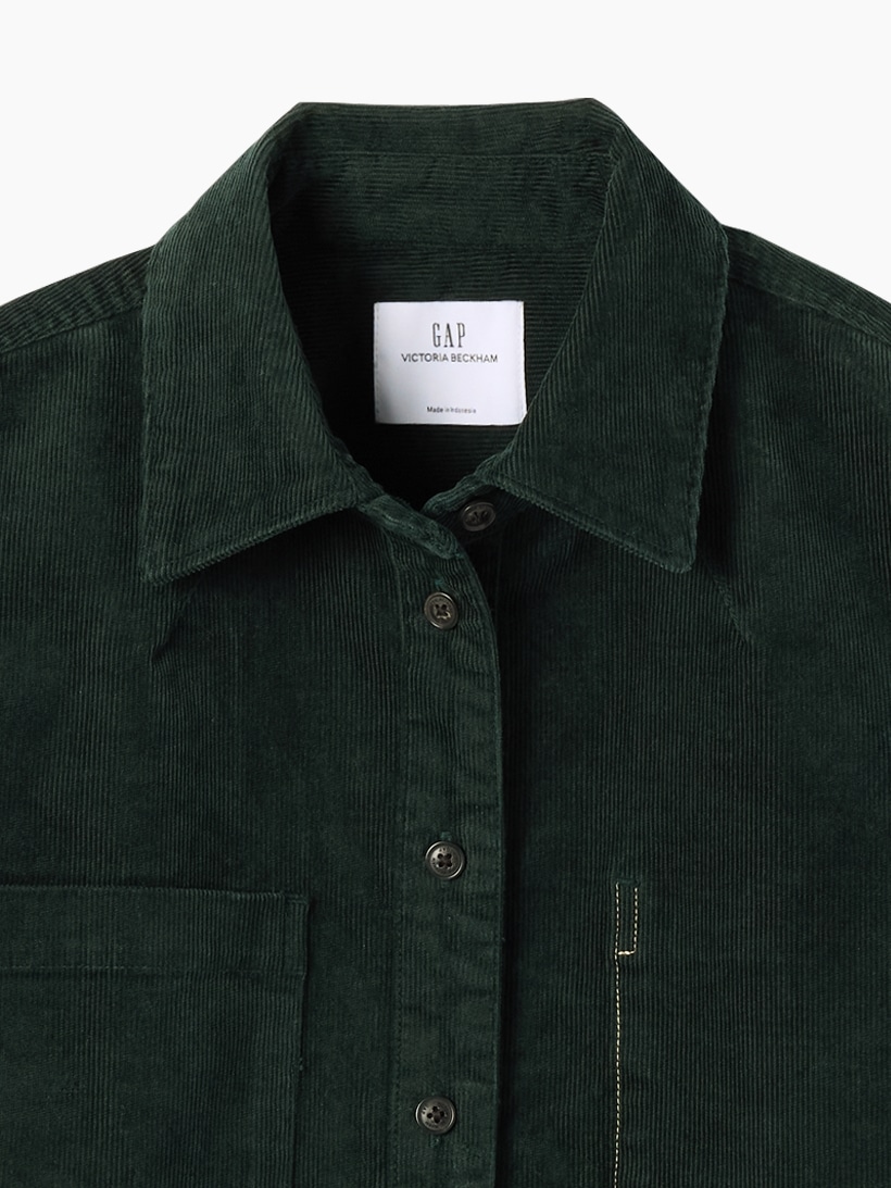 × Victoria Beckham Corduroy Crop Shirt