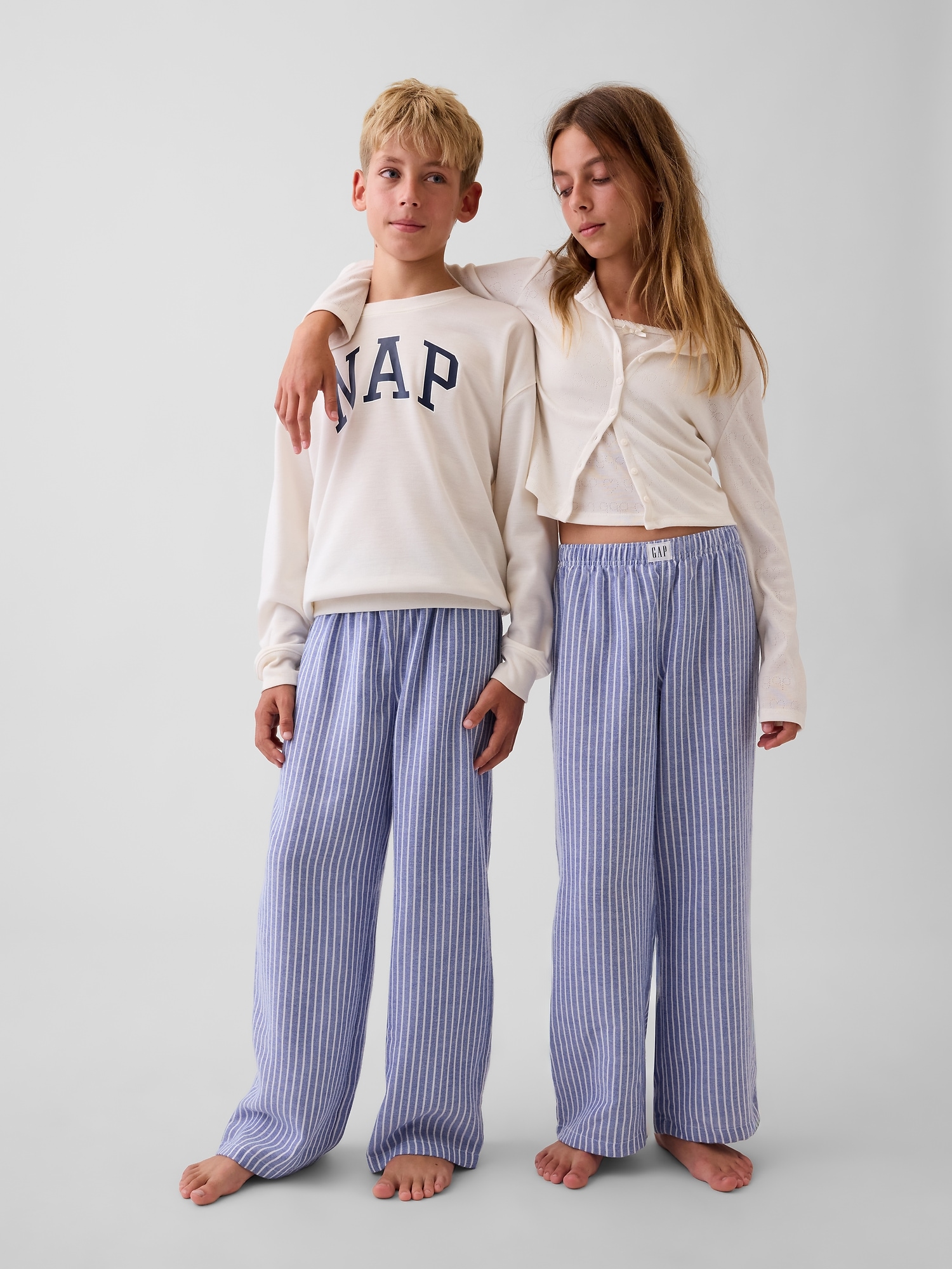 Pantalon de pyjama en flanelle recyclée pour Enfant