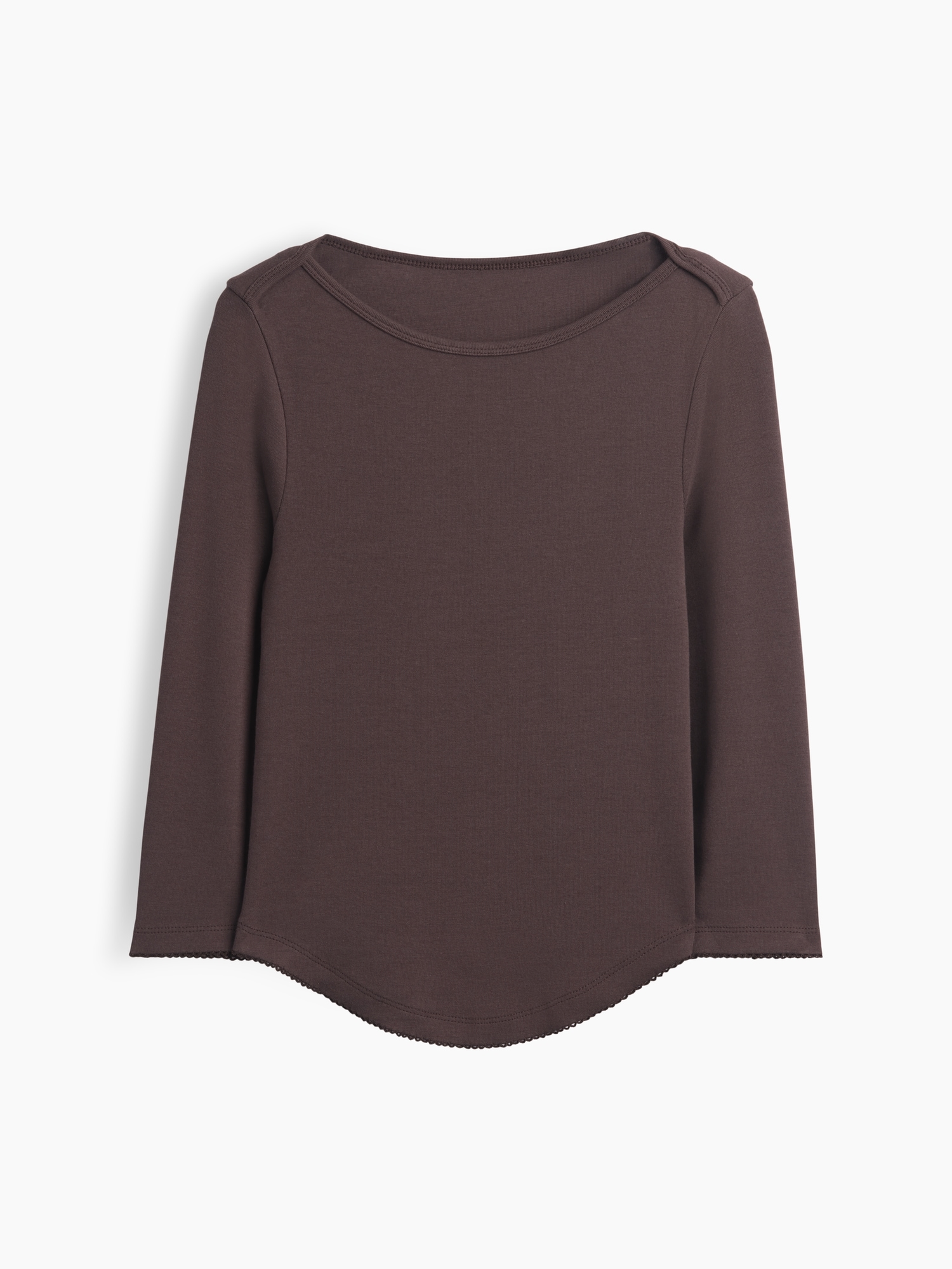 Modern Curved-Hem T-Shirt