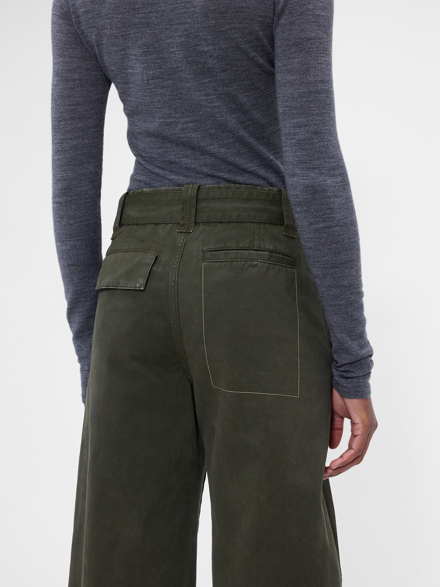 Victoria Beckham High Rise Utility Pants
