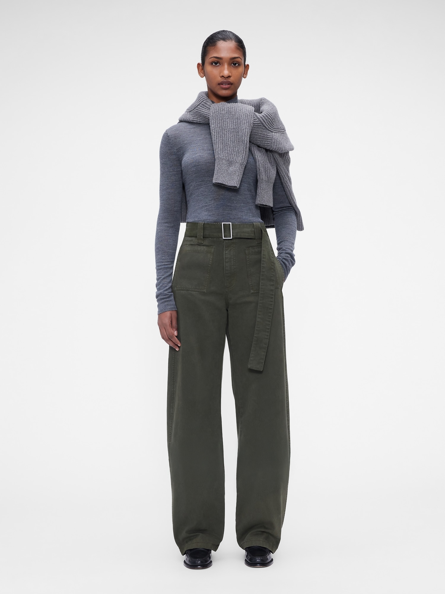 Gap × Victoria Beckham High Rise Utility Pants