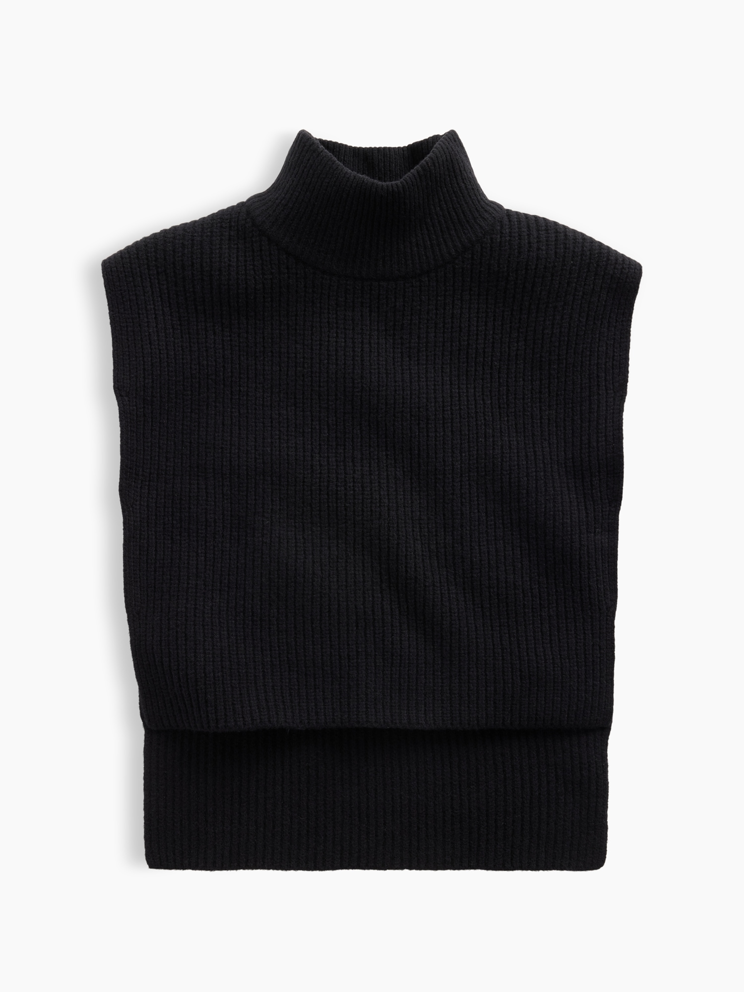 CashSoft Mockneck Sweater Bib