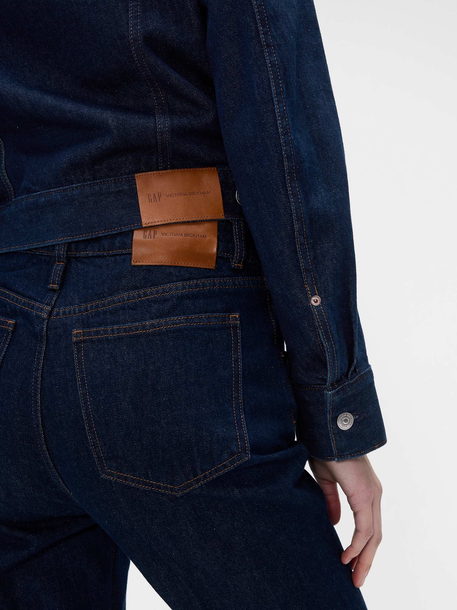 × Victoria Beckham High Rise Straight Jeans