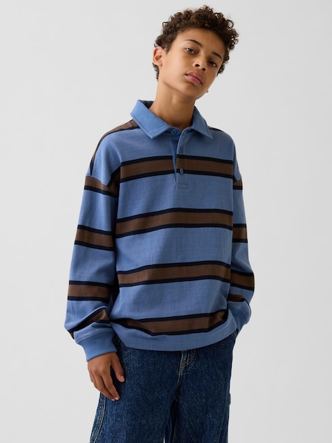 POLO DÉCONTRACTÉ EN TISSU ÉPAIS POUR ENFANT
