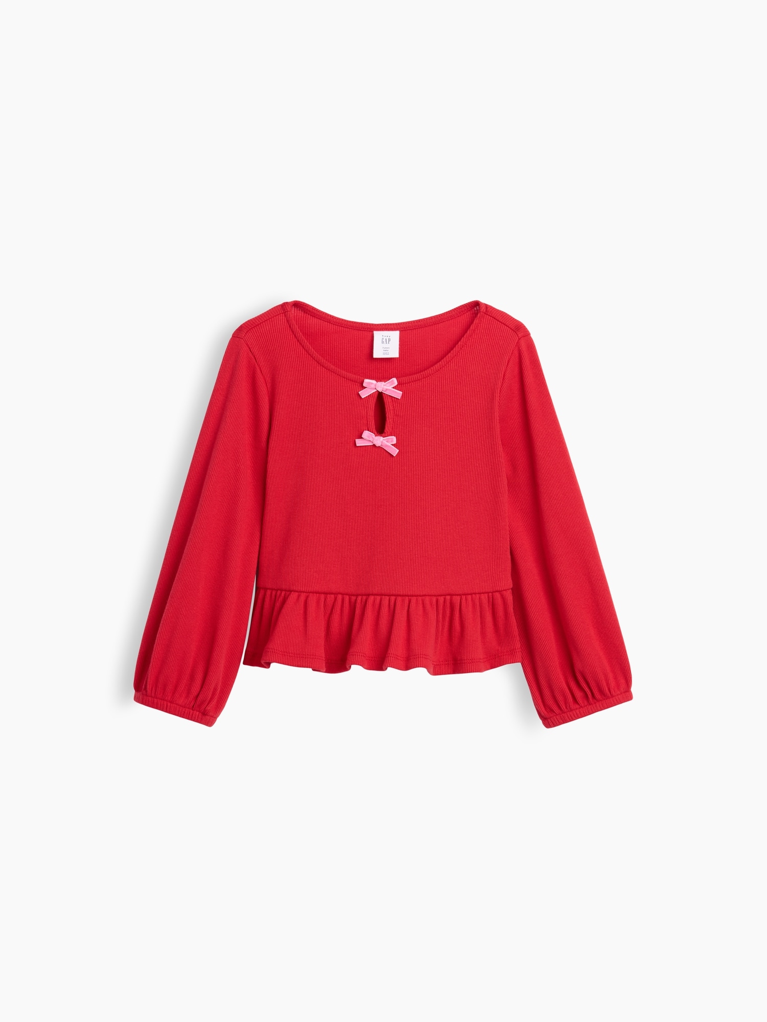Baby & Toddler Rib Peplum Top