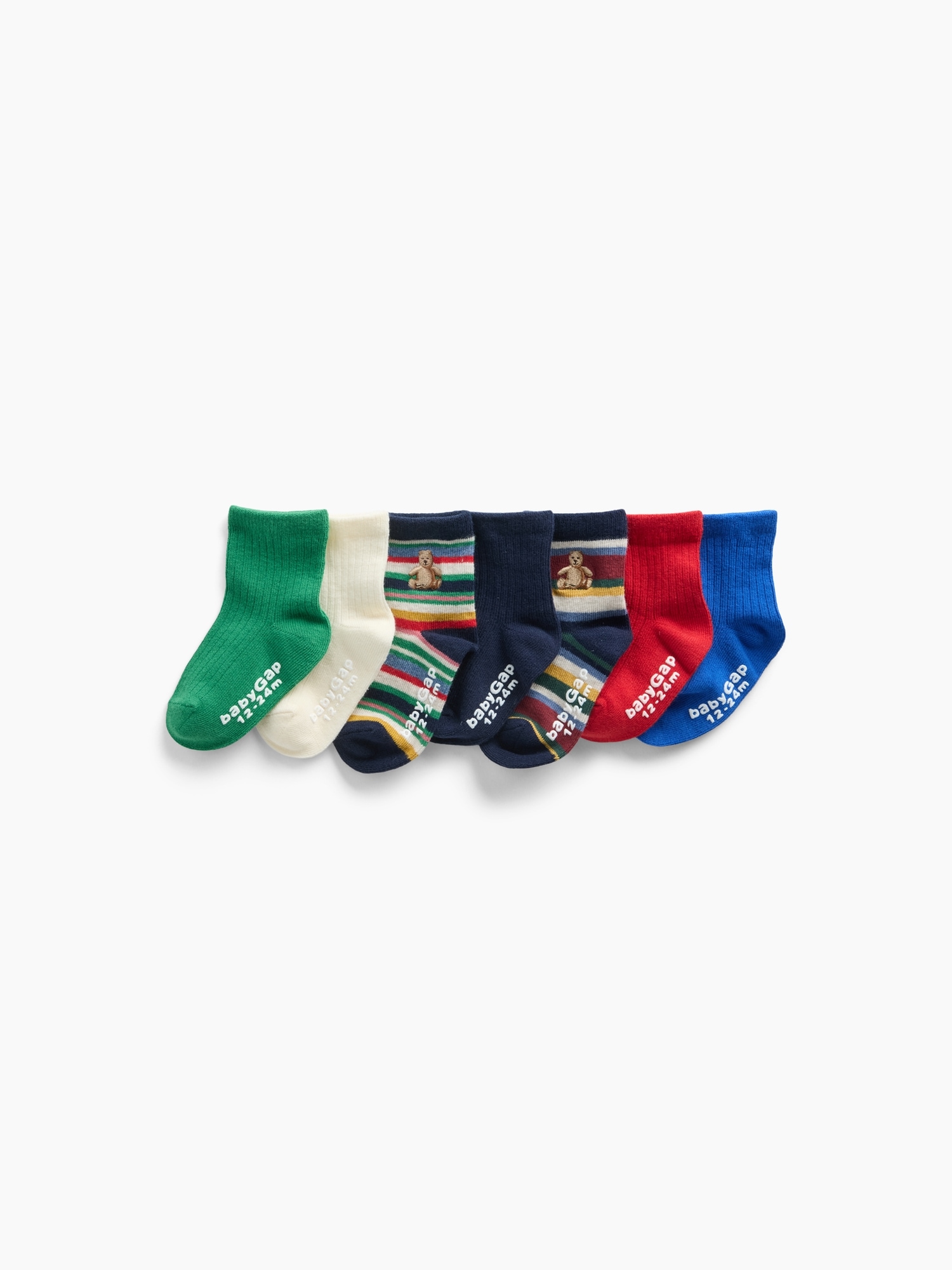 Baby & Toddler Quarter Crew Socks (7-Pack)