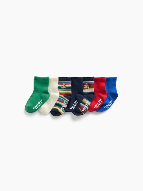 CHAUSSETTES COURTES POUR BÉBÉ ET TOUT-PETIT (PAQUET DE 7 PAIRES)