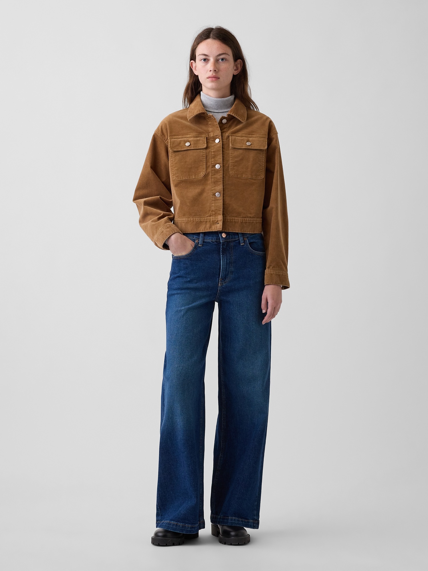 Corduroy Crop Jacket