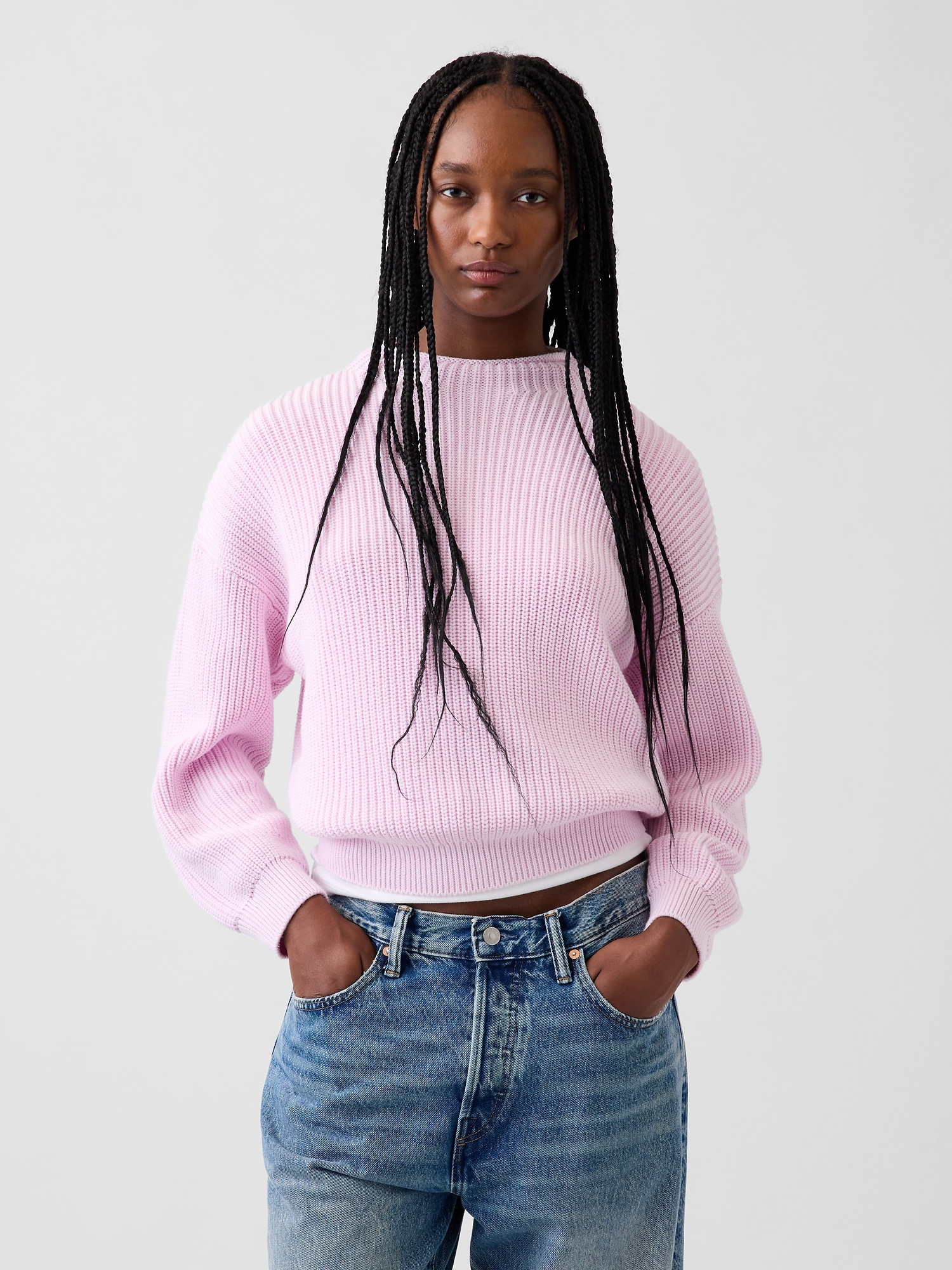 100% Cotton Oversized Rollneck Sweater