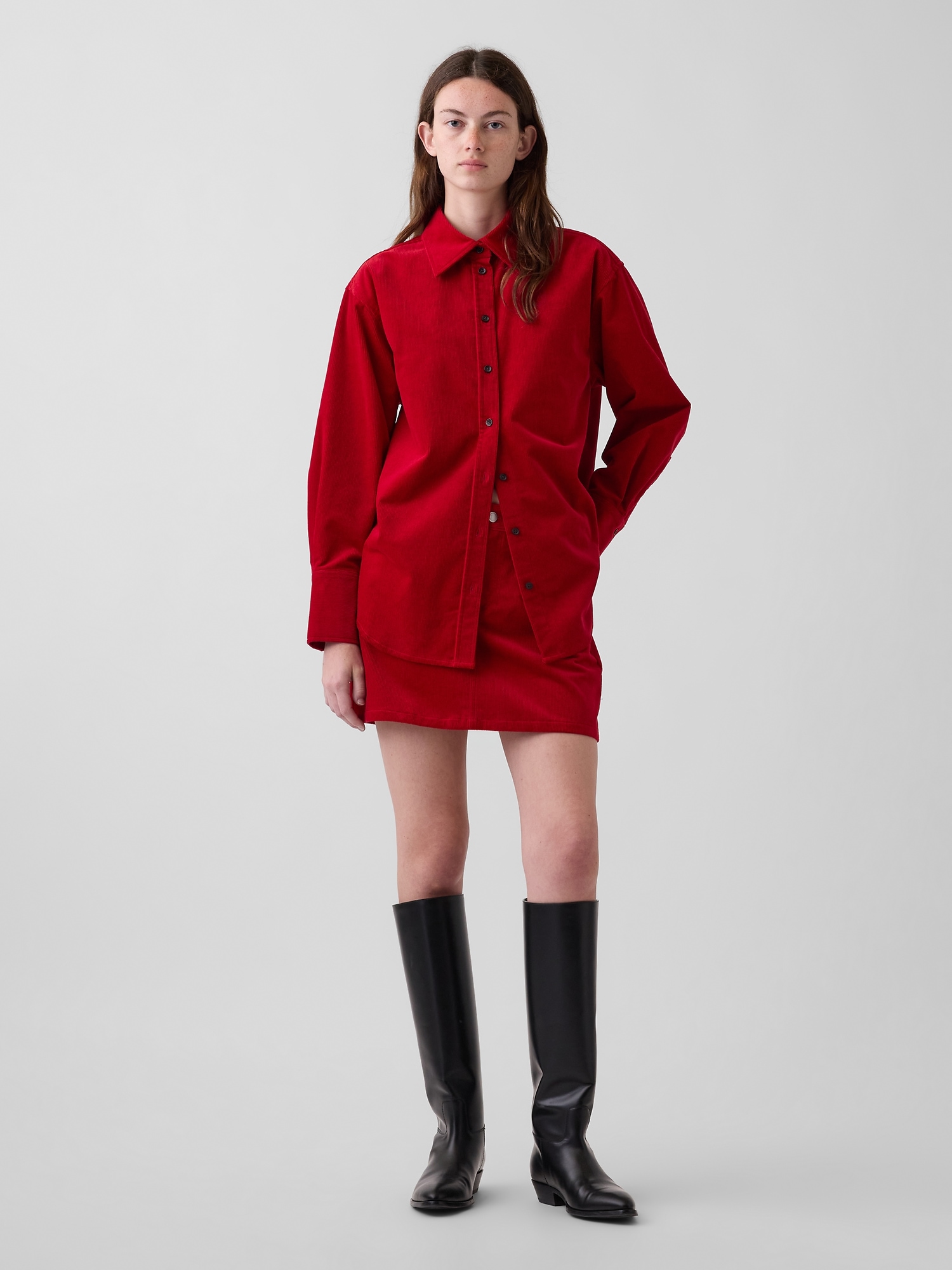 Corduroy Mini Skirt