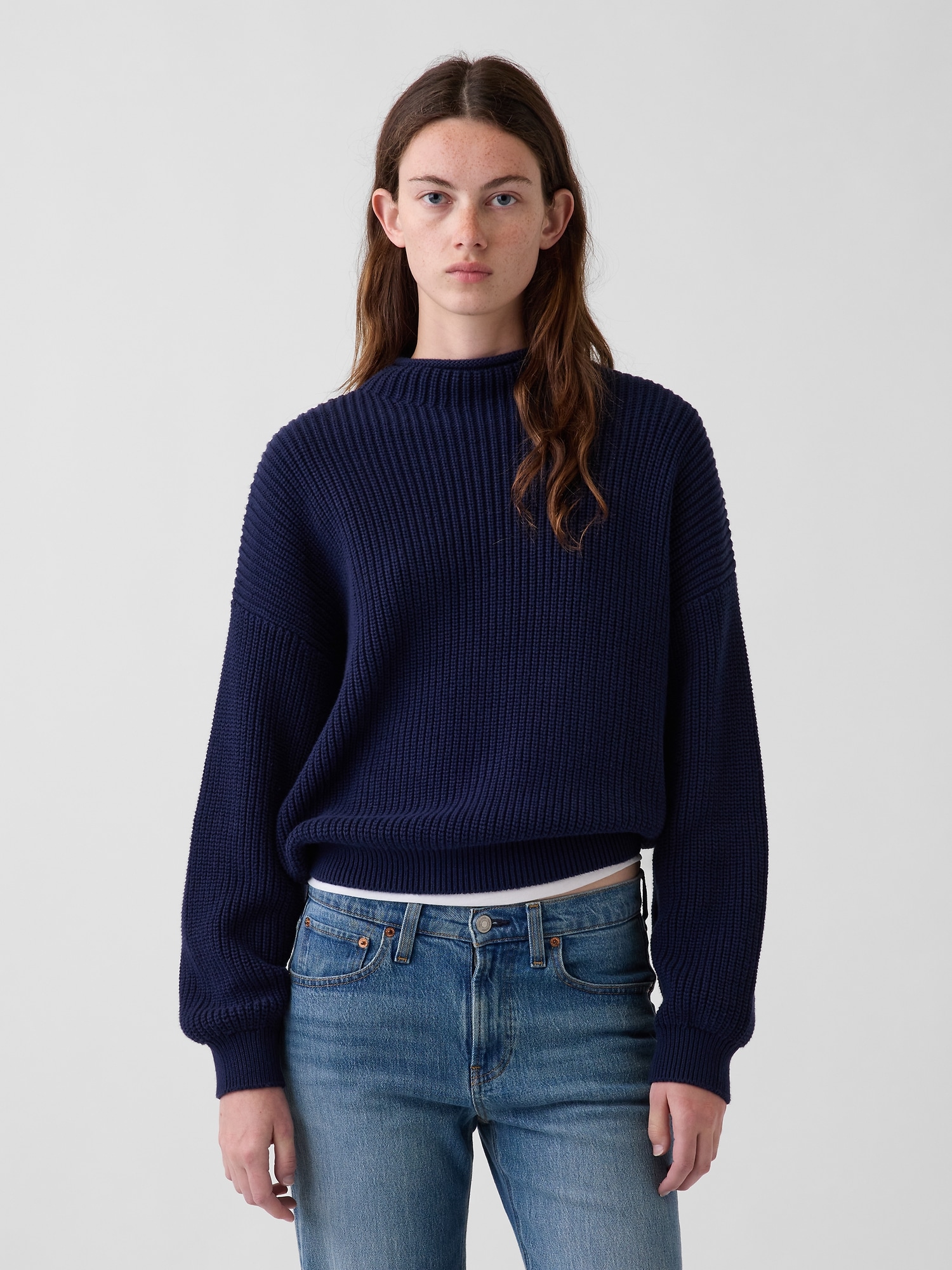100% Cotton Oversized Rollneck Sweater