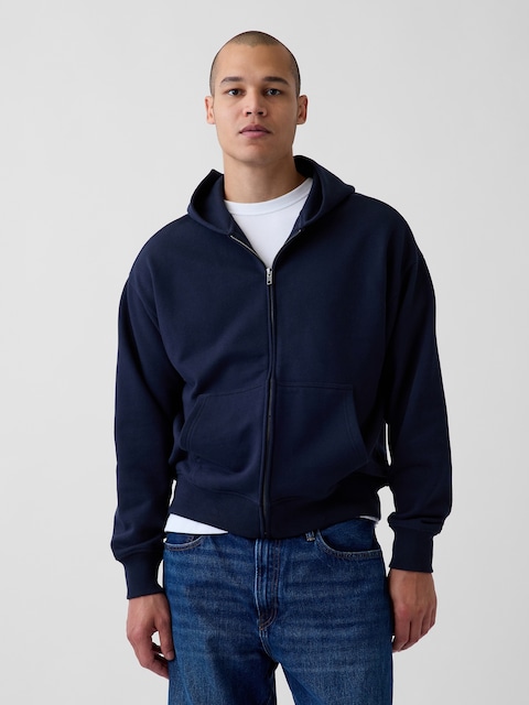 Adult Heavyweight Oversized Zip Hoodie
