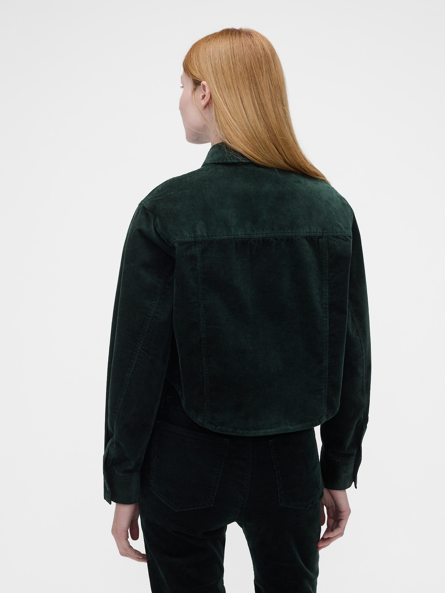 × Victoria Beckham Corduroy Crop Shirt