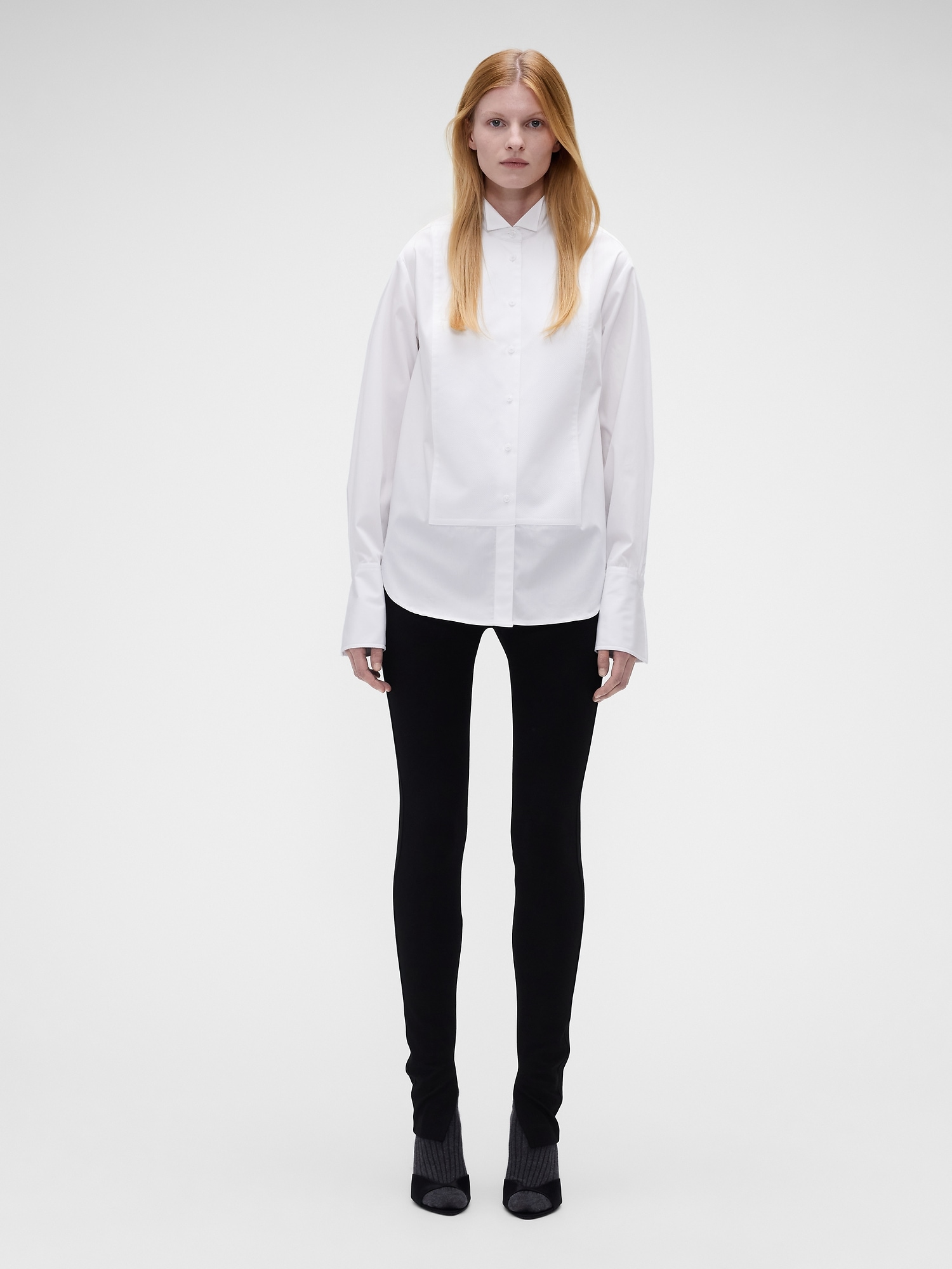 Chemisier smoking en coton biologique × Victoria Beckham