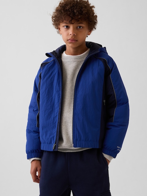 VESTE REMBOURRÉE DE MOYENNE ÉPAISSEUR EN MATIÈRE RECYCLÉE POUR ENFANT