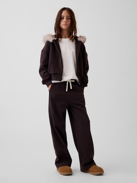 PANTALON DÉCONTRACTÉ EN COTON OUATÉ VINTAGEDOUX POUR ENFANT