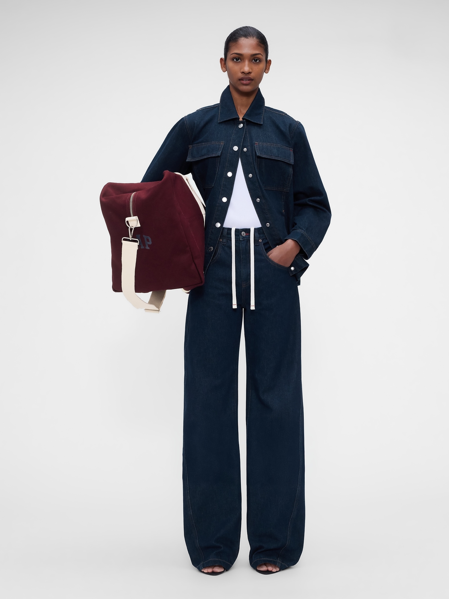 × Victoria Beckham Denim Shirt Jacket